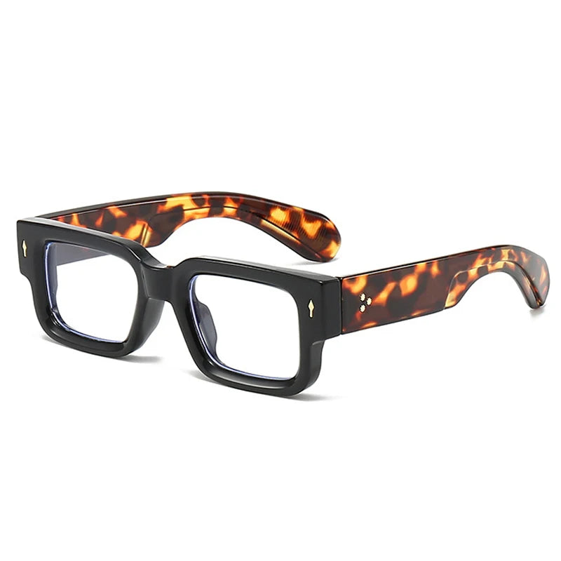 SkandiShop Square Retro Glasses Frame – Wide-Legged Vintage Style with Modern Protection